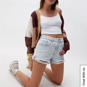 🛍 PacSun Light Blue Mom Shorts (B15)